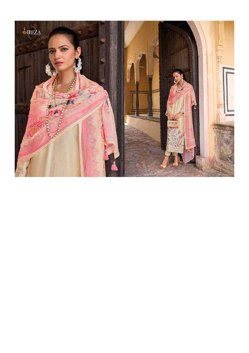 Ibiza Nayaab Viscose Musline Embroidery Work Designer Salwar Suit