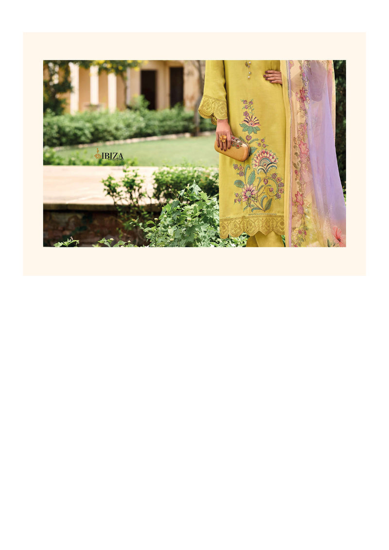 Ibiza Nayaab Viscose Musline Embroidery Work Designer Salwar Suit