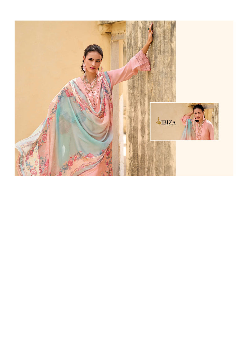 Ibiza Nayaab Viscose Musline Embroidery Work Designer Salwar Suit