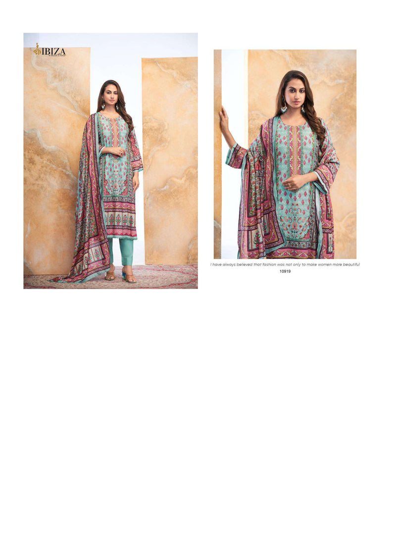 Ibiza Nigaar Bemberg Muslin Digital Print Pakistani Style Salwar Suit