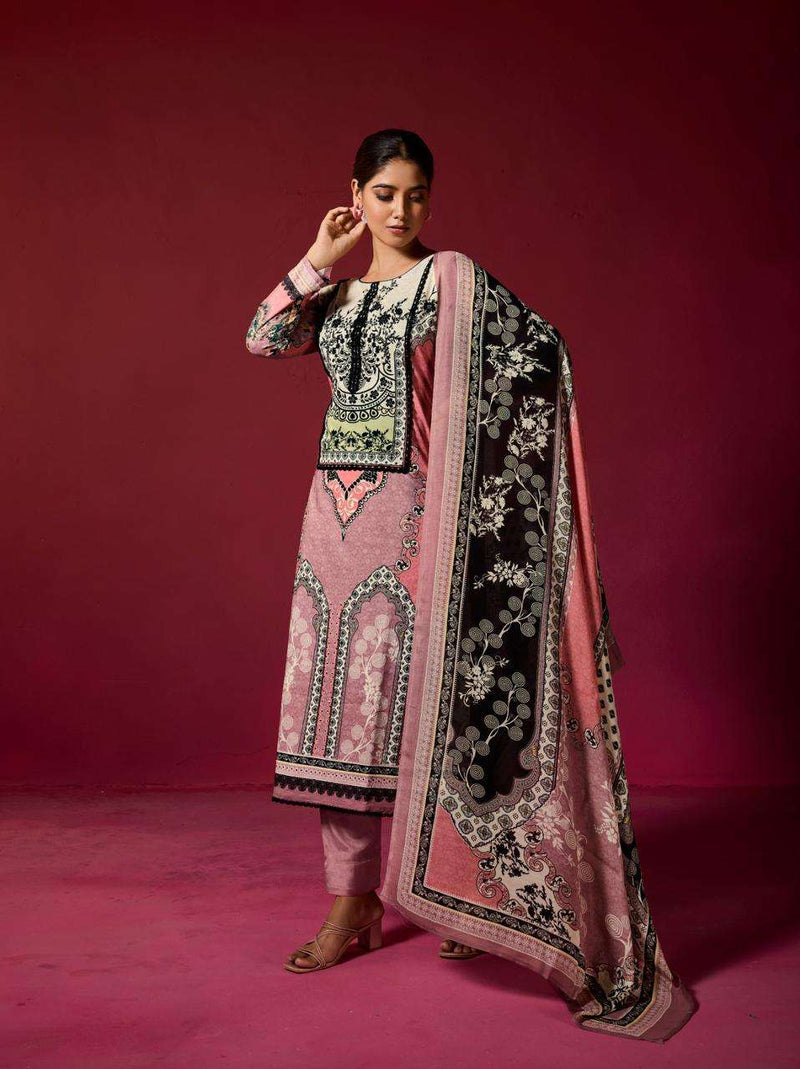 Ibiza Riyasat Vol 5  Muslin Digital Print With Pakistani Less With Handwork Unstiched Salwar Suit