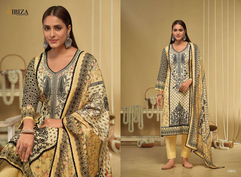 Ibiza Riyasat Vol 6 Muslin Digital Print Designer Embroidery Party Wear Suit