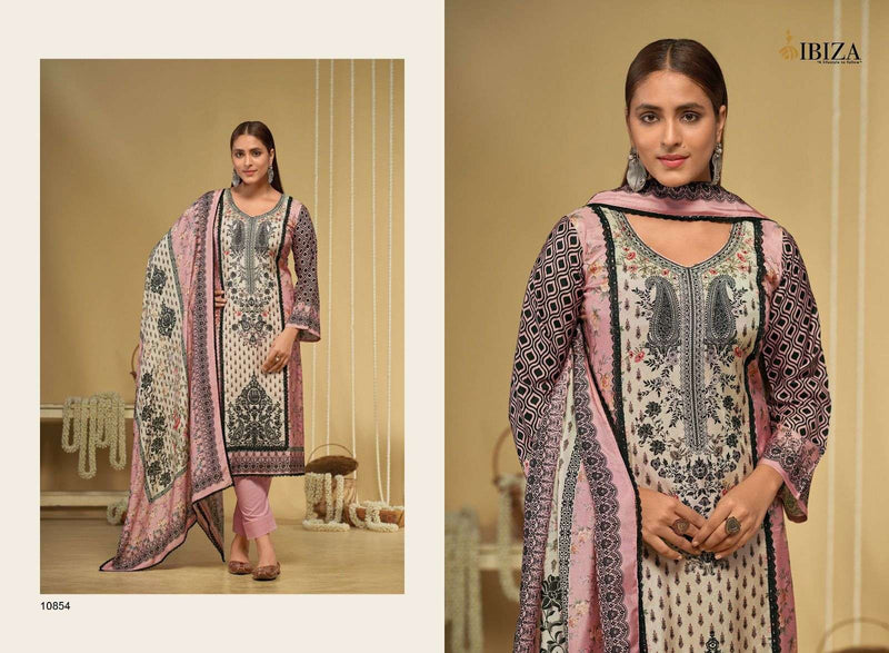 Ibiza Riyasat Vol 6 Muslin Digital Print Designer Embroidery Party Wear Suit