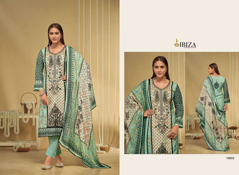 Ibiza Riyasat Vol 6 Muslin Digital Print Designer Embroidery Party Wear Suit