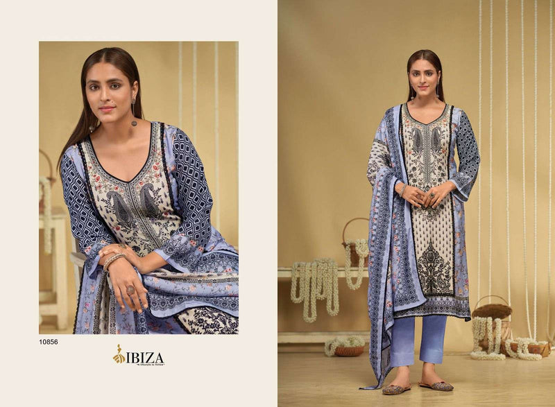 Ibiza Riyasat Vol 6 Muslin Digital Print Designer Embroidery Party Wear Suit