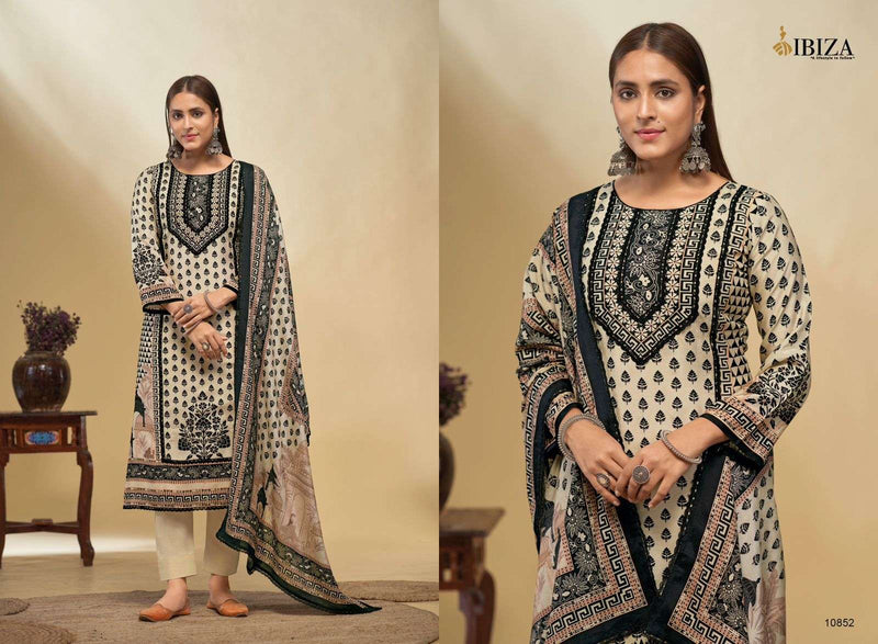 Ibiza Riyasat Vol 7 Muslin Digital Print Pakistani Less Fancy Salwar Kameez