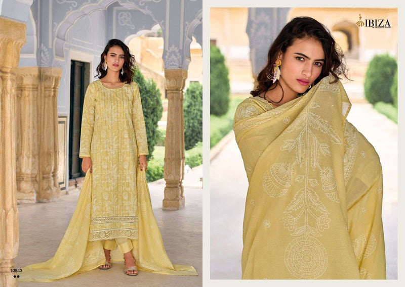 Ibiza Simayaa Lawn Cotton Fancy  Embroidery Work Designer Suit