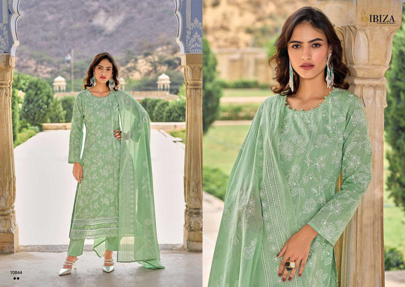 Ibiza Simayaa Lawn Cotton Fancy  Embroidery Work Designer Suit