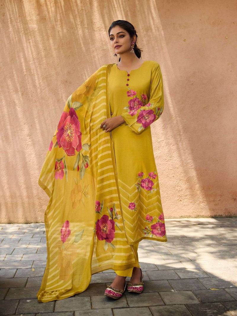 Ibiza Veronica Muslin Digital Print Handwork Stylish Designer Salwar Suit