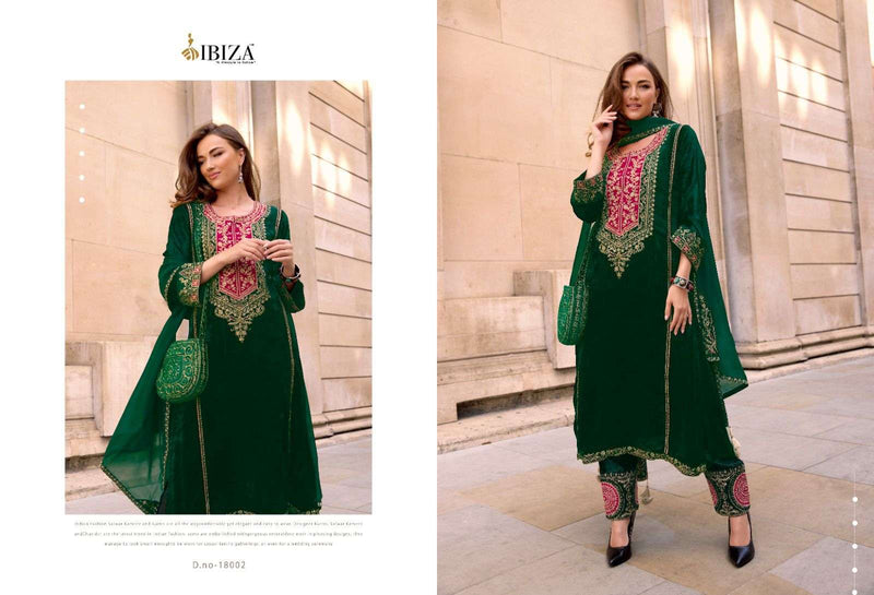 Ibiza Zairah Vol 2 Viscose Velvet Embroidery Work Fancy Party Wear Suit