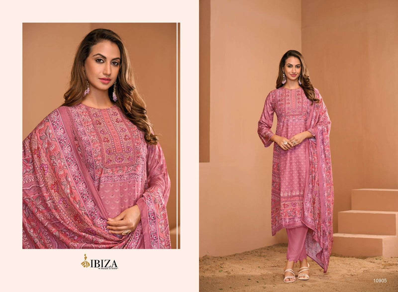 Ibiza Zohra Muslin Digital Print Pakistani Less Handwork Designer Salwar Suit