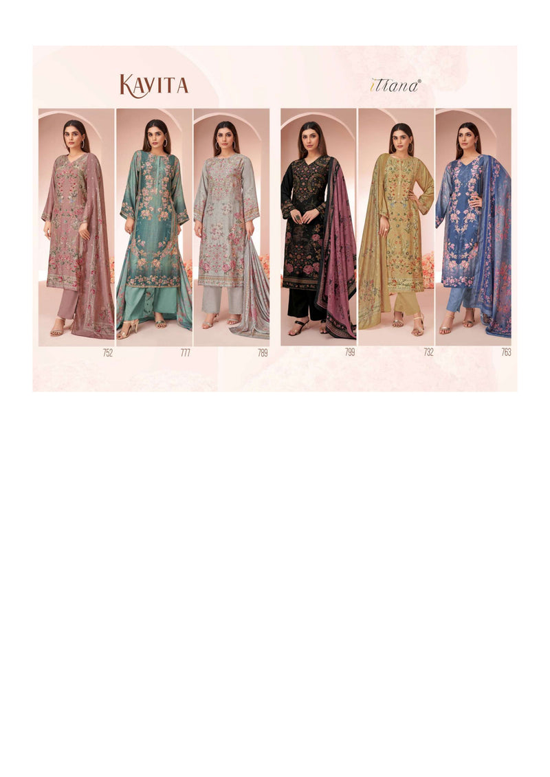 Itrana Kavita Muslin Silk Digital Print Designer Fancy Salwar Kameez