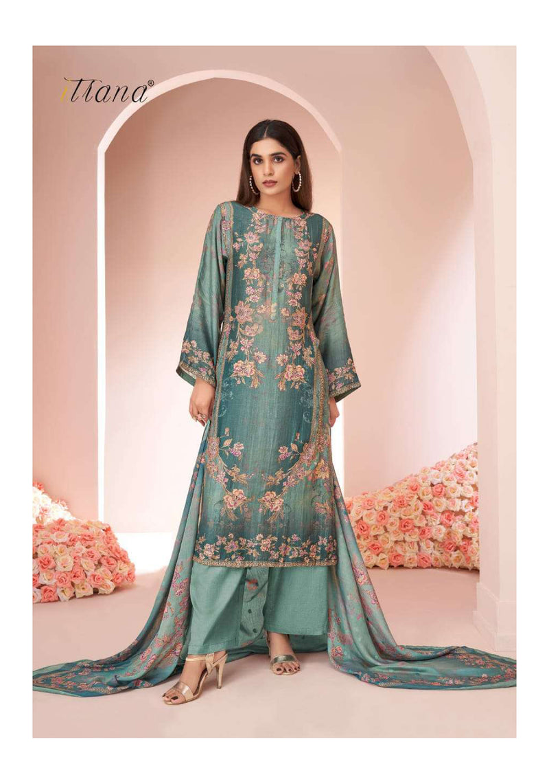 Itrana Kavita Muslin Silk Digital Print Designer Fancy Salwar Kameez