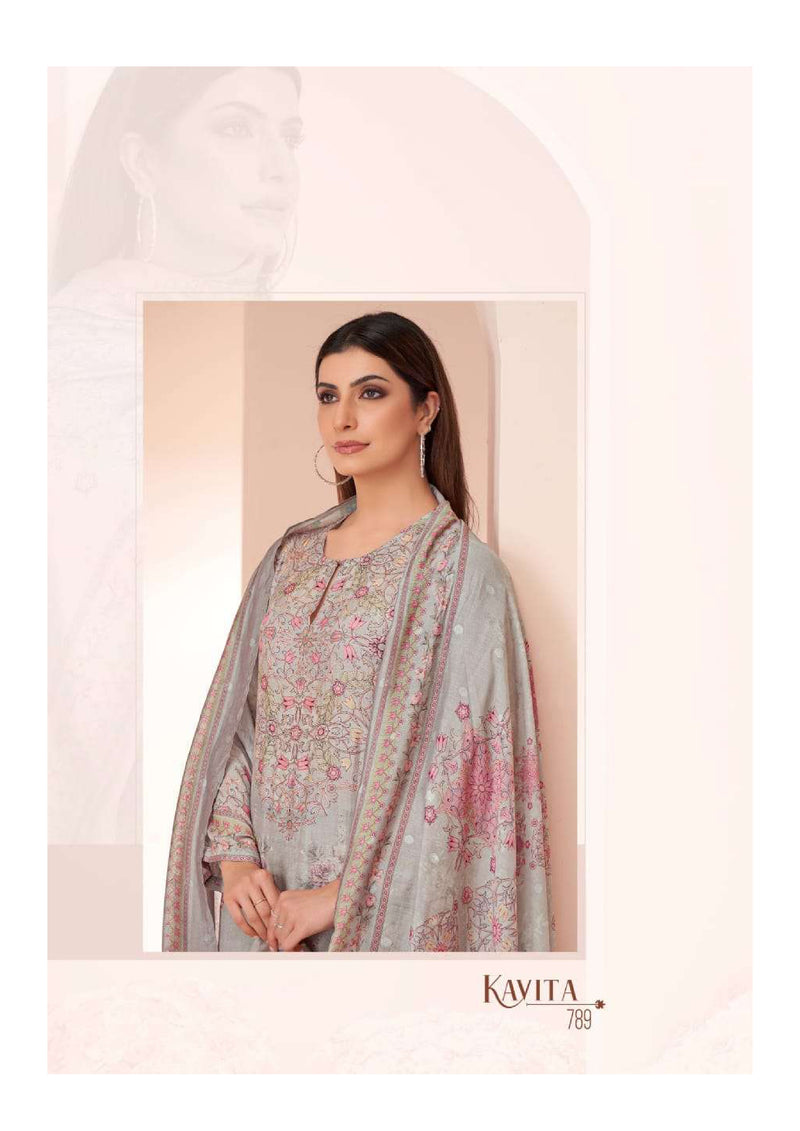 Itrana Kavita Muslin Silk Digital Print Designer Fancy Salwar Kameez