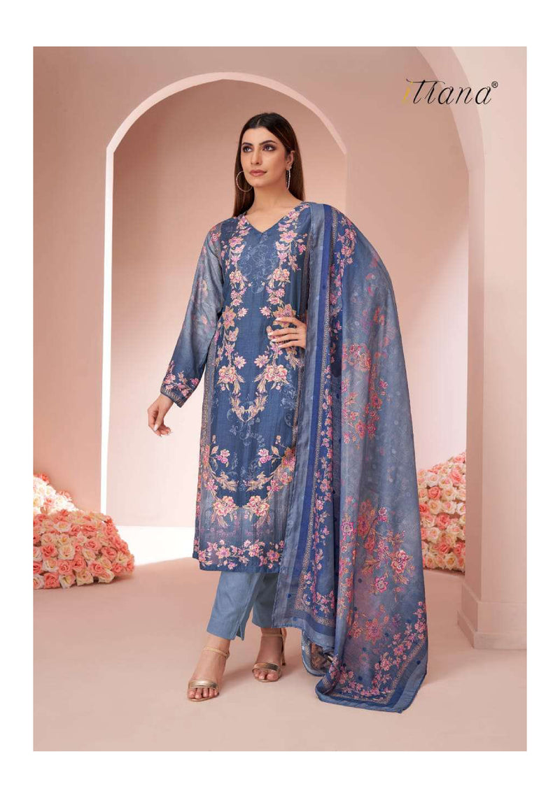 Itrana Kavita Muslin Silk Digital Print Designer Fancy Salwar Kameez