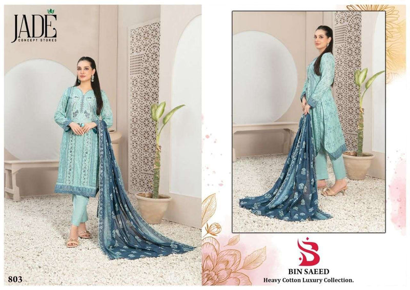 Jade Bin Saeed Heavy Cotton Luxury Collection Vol 8 Lawn Cotton Fancy Salwar Suit