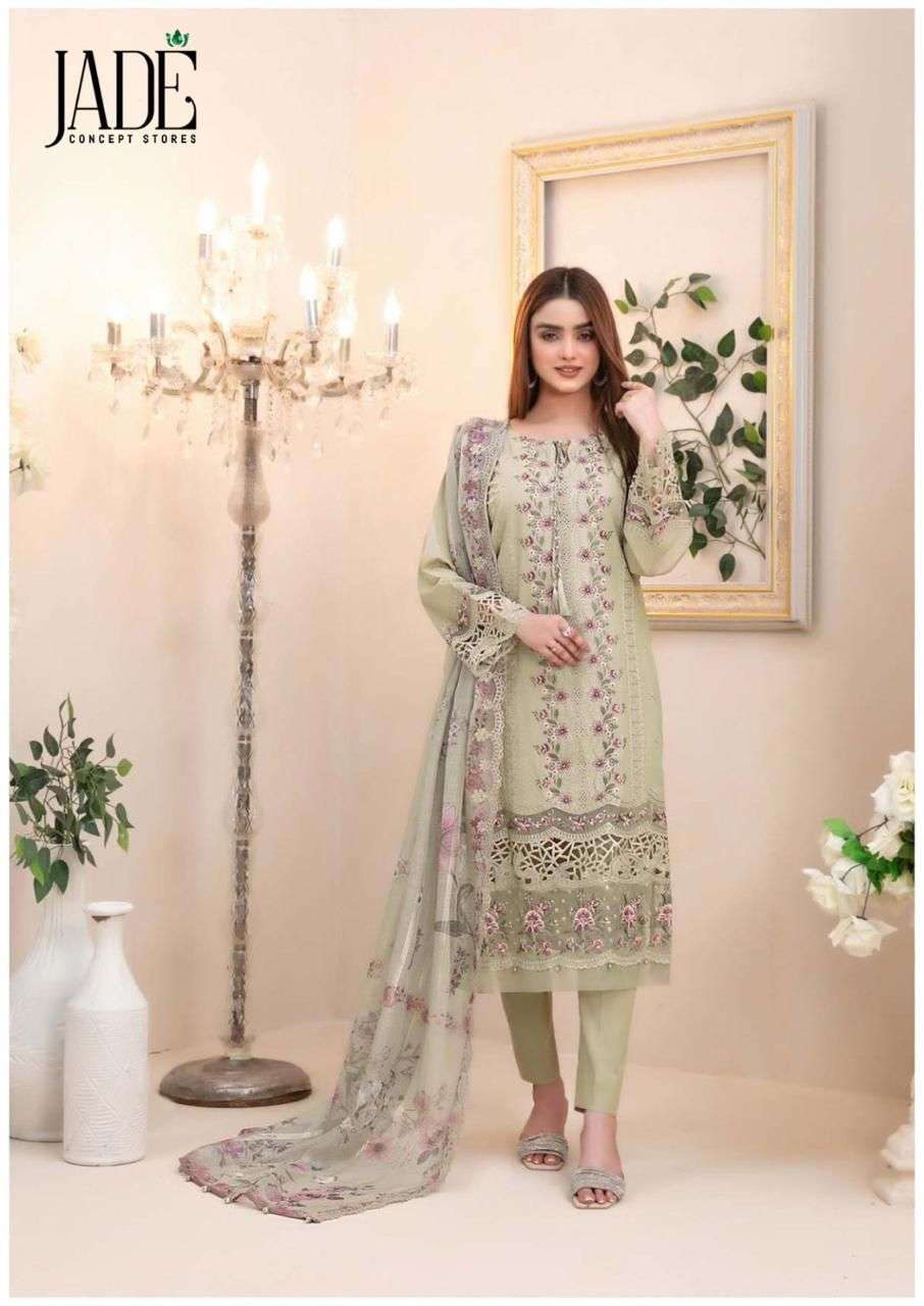 Jade Chevron Exclusive Heavy Cotton Vol 6 Designer Salwar Kameez