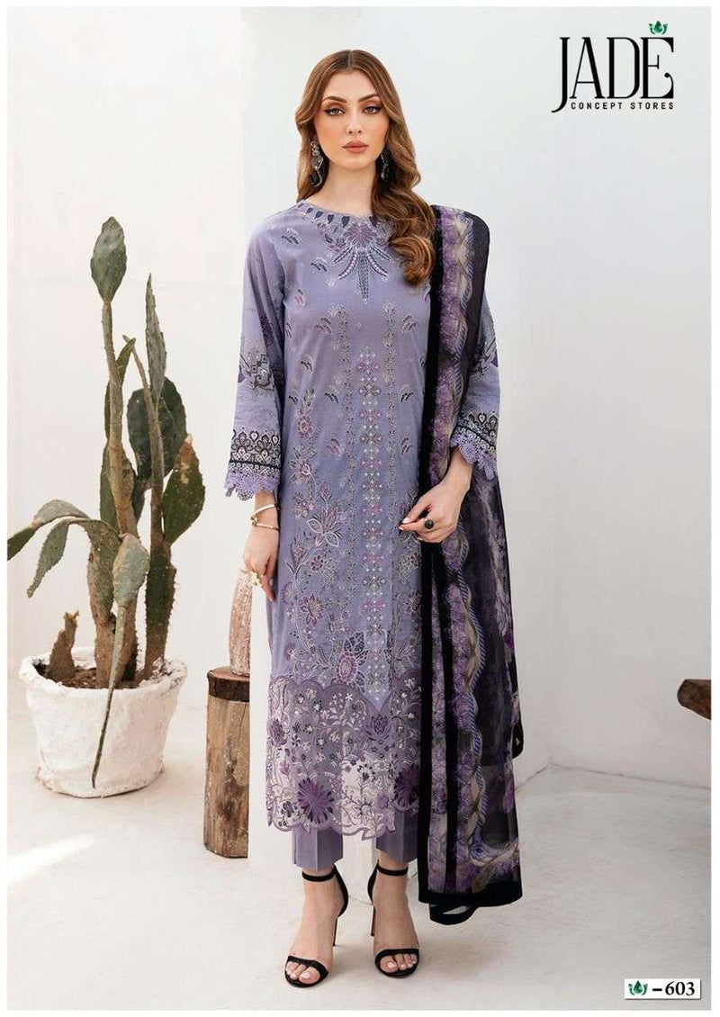 Jade Crimson Exclusive Heavy Lawn Collection Vol 6 Lawn Cotton Unstitched Salwar Suit