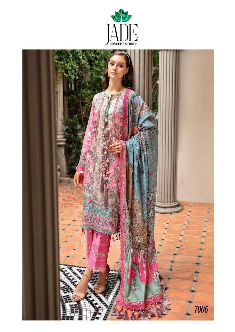 Jade Crimson Exclusive Heavy Lawn Collection Vol 7 Lawn Cotton Karachi Print Salwar Suit