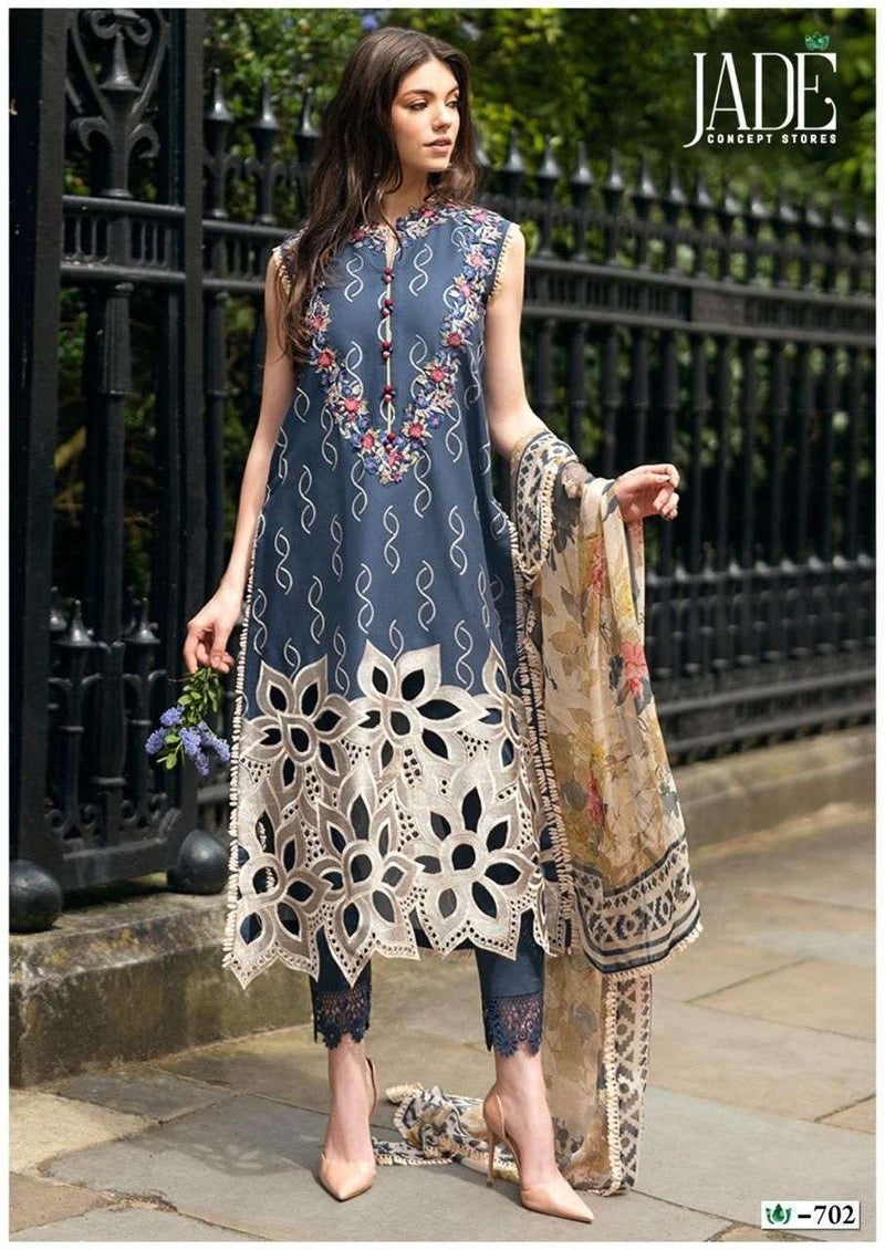 Jade Crimson Exclusive Heavy Lawn Collection Vol 7 Cotton Fancy Salwar Suit