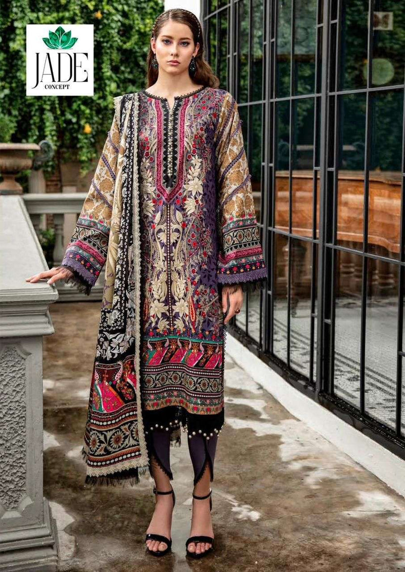 Jade Crimson Exclusive Heavy Lawn Collection Vol 8 Lawn Cotton Karachi Print Designer Salwar Suit