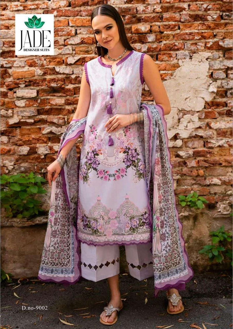 Jade Crimson Exclusive Heavy Lawn Collection Vol 9 Lawn Cotton Fancy Salwar Suit