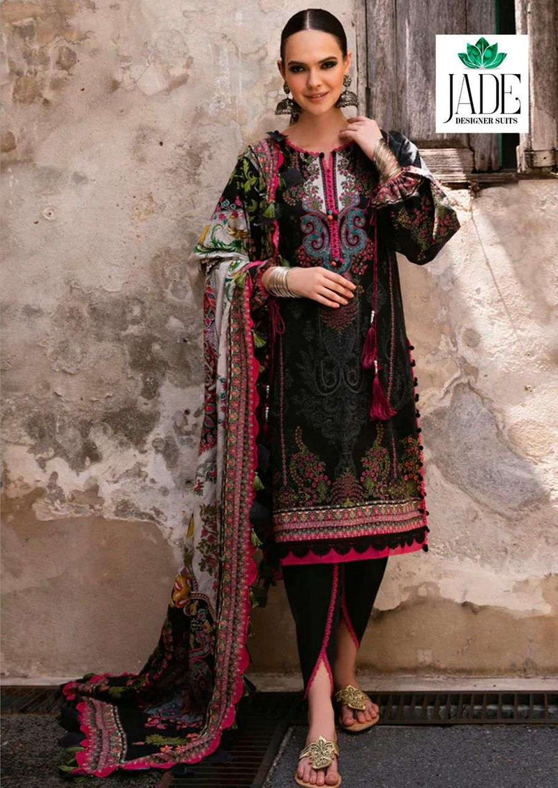 Jade Crimson Exclusive Heavy Lawn Collection Vol 9 Lawn Cotton Fancy Salwar Suit