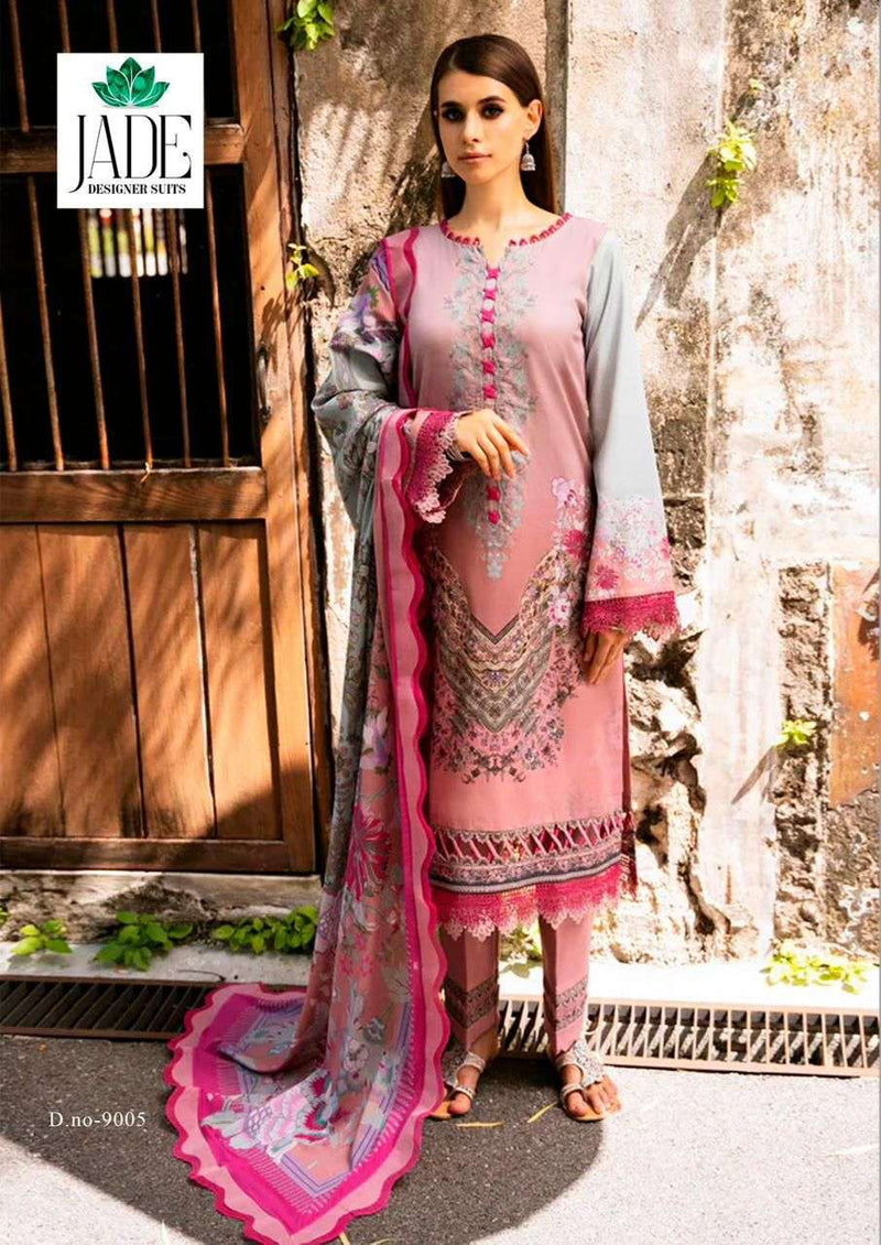 Jade Crimson Exclusive Heavy Lawn Collection Vol 9 Lawn Cotton Fancy Salwar Suit