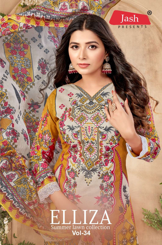 Jash Elliza Vol 34 Cotton Fancy Daily Wear Salwar Suit