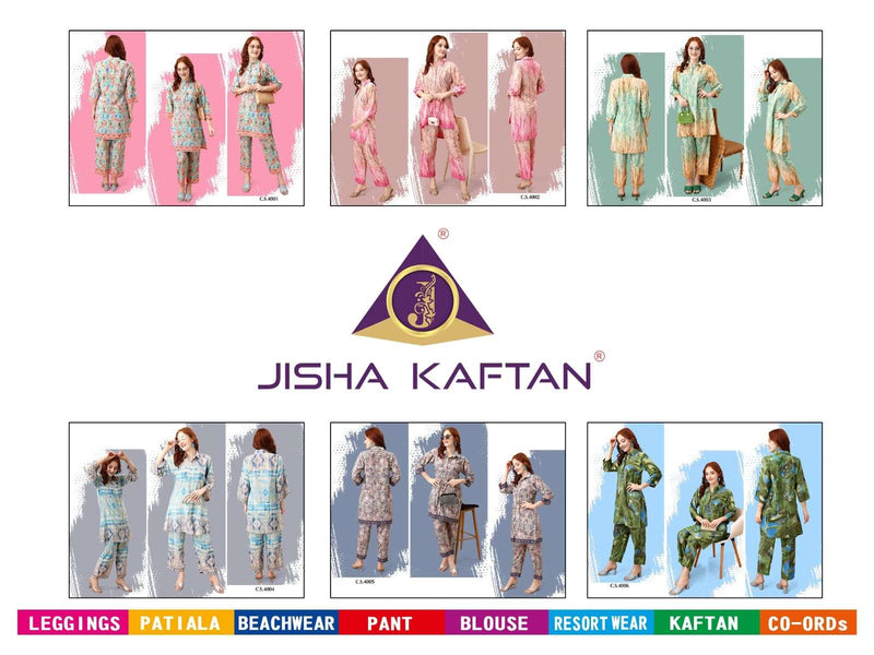 Jelite Jisha Silk Co-ord Set Vol 5 Crepe Foil Printed Silk Beautiful Top And Pant