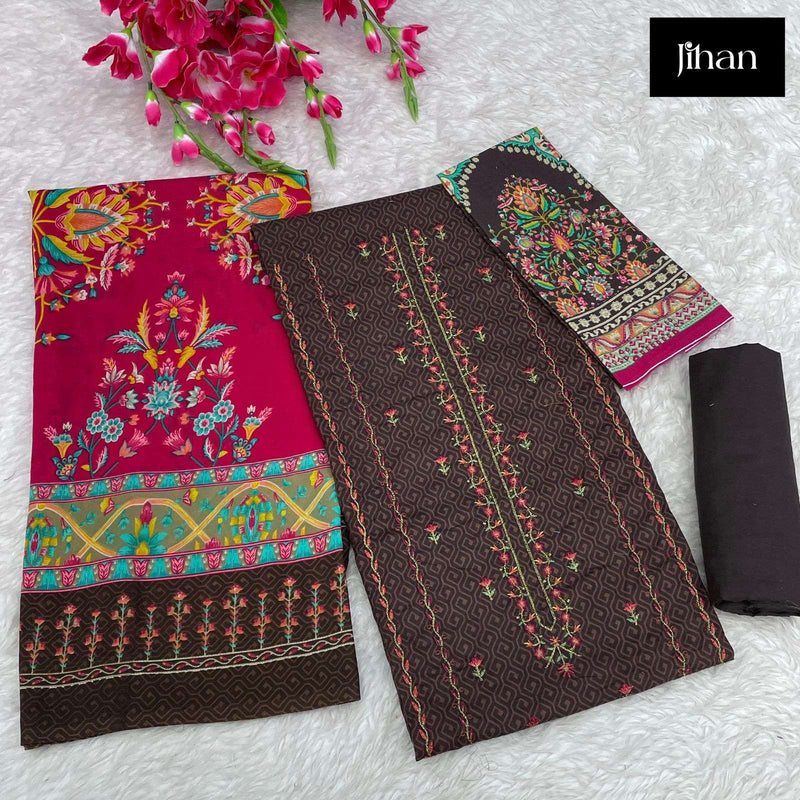 Jihan Lawn Collection Design No 3428 Fancy Suit