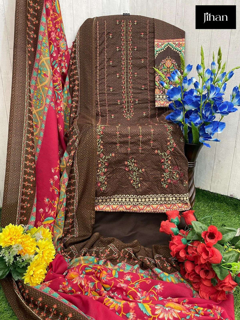 Jihan Lawn Collection Design No 3428 Fancy Suit