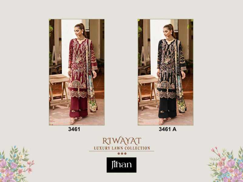 Jihan Riwavat Rayon Collection Design No 3461 Fancy Suit