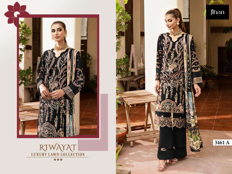 Jihan Riwavat Rayon Collection Design No 3461 Fancy Suit