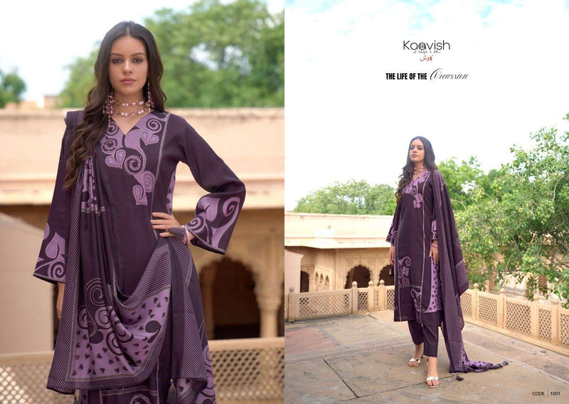 Kaavish Raag Viscose Musline Digital Print Fancy Hand Work Designer Salwar Suit