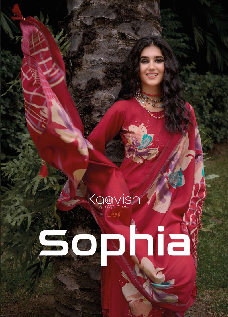 Kaavish Sophia Viscose Musline Digital Foil Print Fancy Salwar Kameez