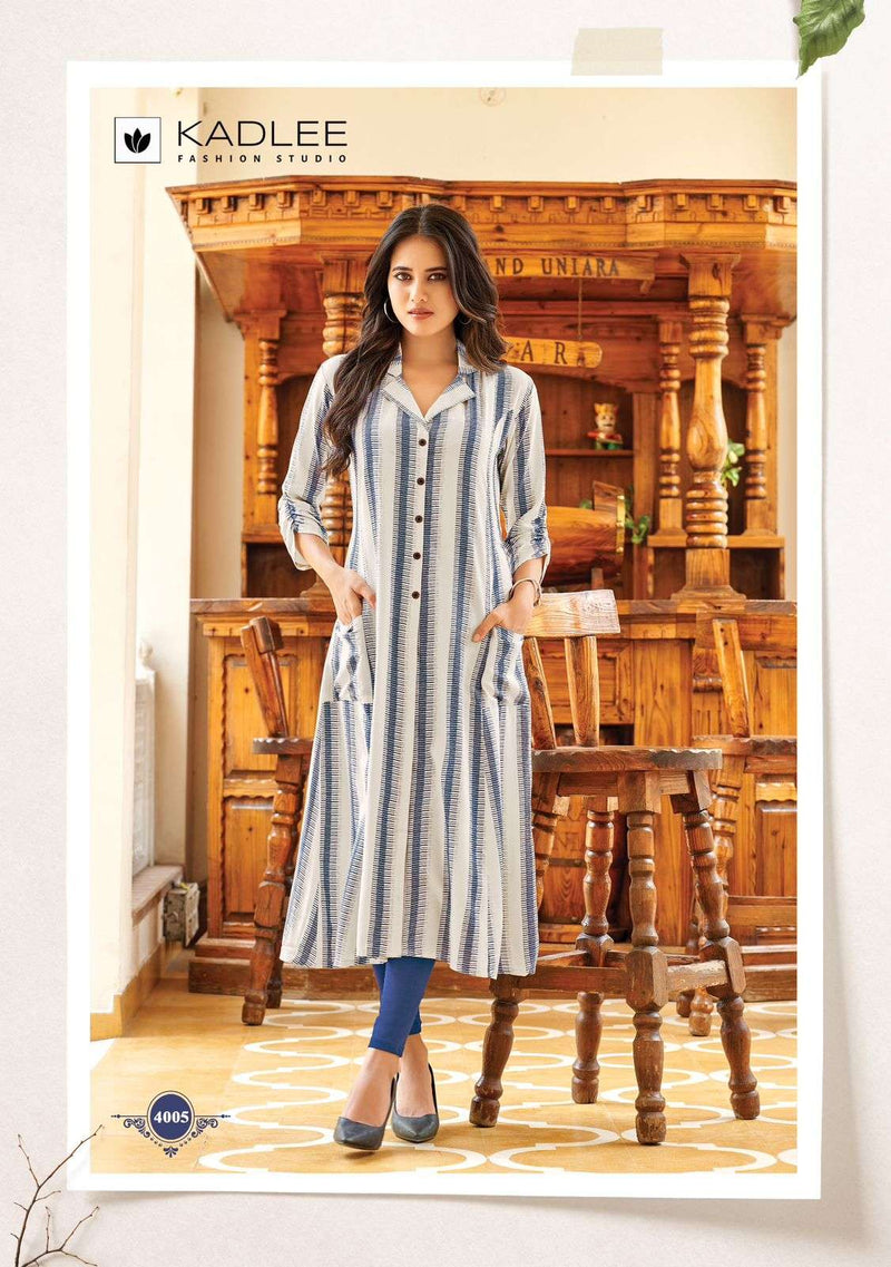 Kadlee Fashion Oraa Rayon Fancy Daily Wear Kurti