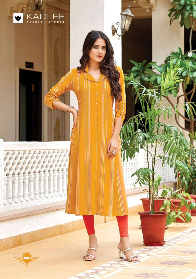 Kadlee Fashion Oraa Rayon Fancy Daily Wear Kurti