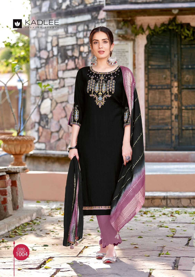 Kadlee Kalindi Viscose Casual Wear Readymade Kurti Pant & Dupatta Set