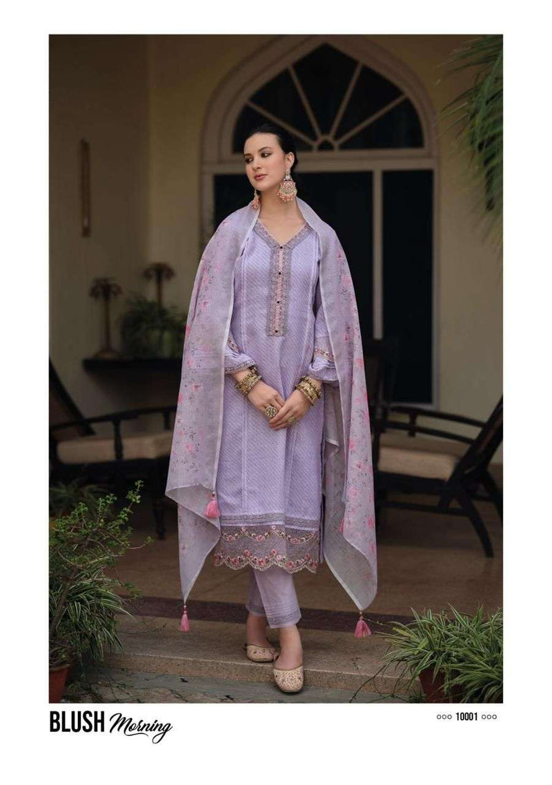 Kailee Fashion Izhaar Fancy 3pcs Set Pakistani Linen Kurti With Pant And Digital Dupatta Catalog