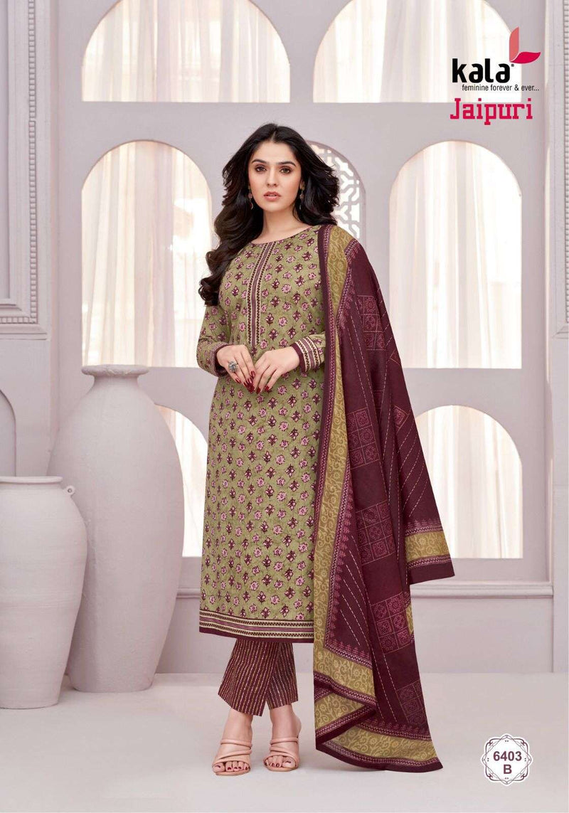 Kala Fashion Jaipuri Vol 6 Cotton Daily Wear Salwar Suit