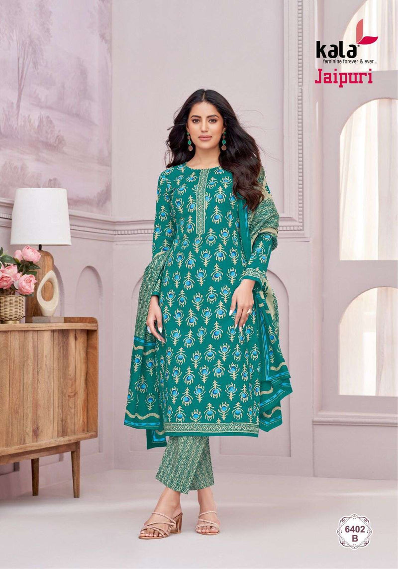 Kala Fashion Jaipuri Vol 6 Cotton Daily Wear Salwar Suit