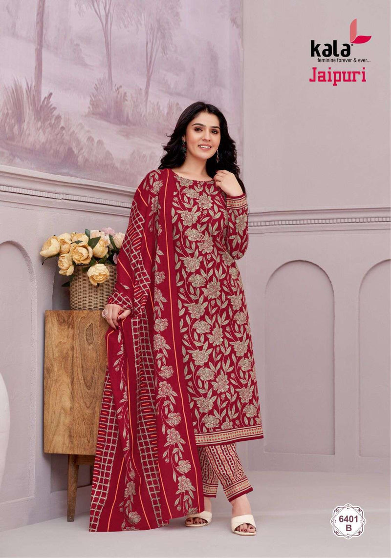 Kala Fashion Jaipuri Vol 6 Cotton Daily Wear Salwar Suit