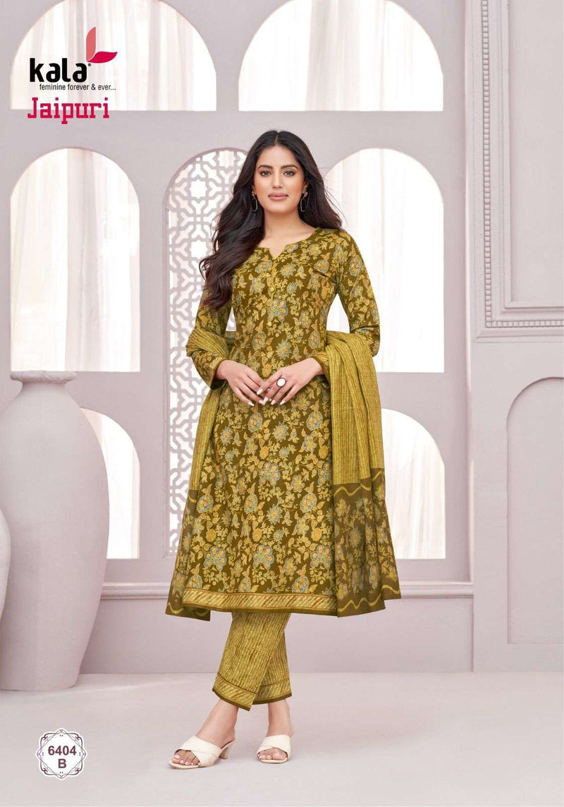 Kala Fashion Jaipuri Vol 6 Cotton Daily Wear Salwar Suit