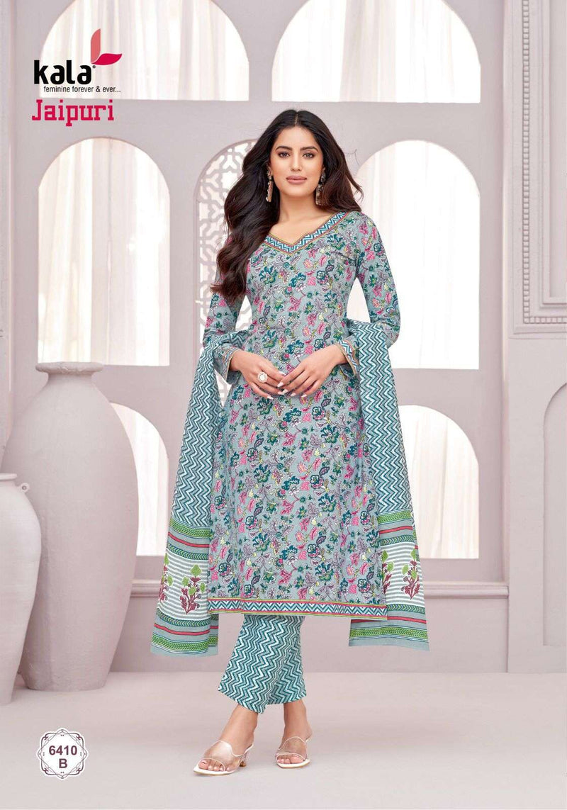 Kala Fashion Jaipuri Vol 6 Cotton Daily Wear Salwar Suit