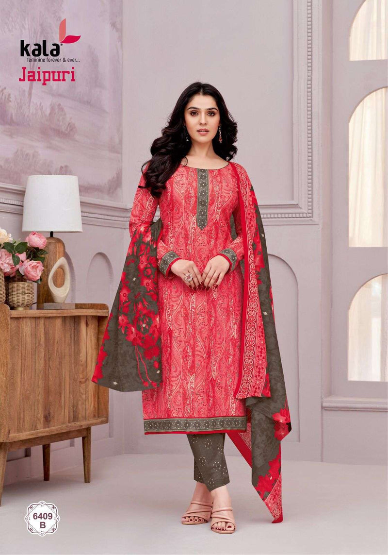 Kala Fashion Jaipuri Vol 6 Cotton Daily Wear Salwar Suit