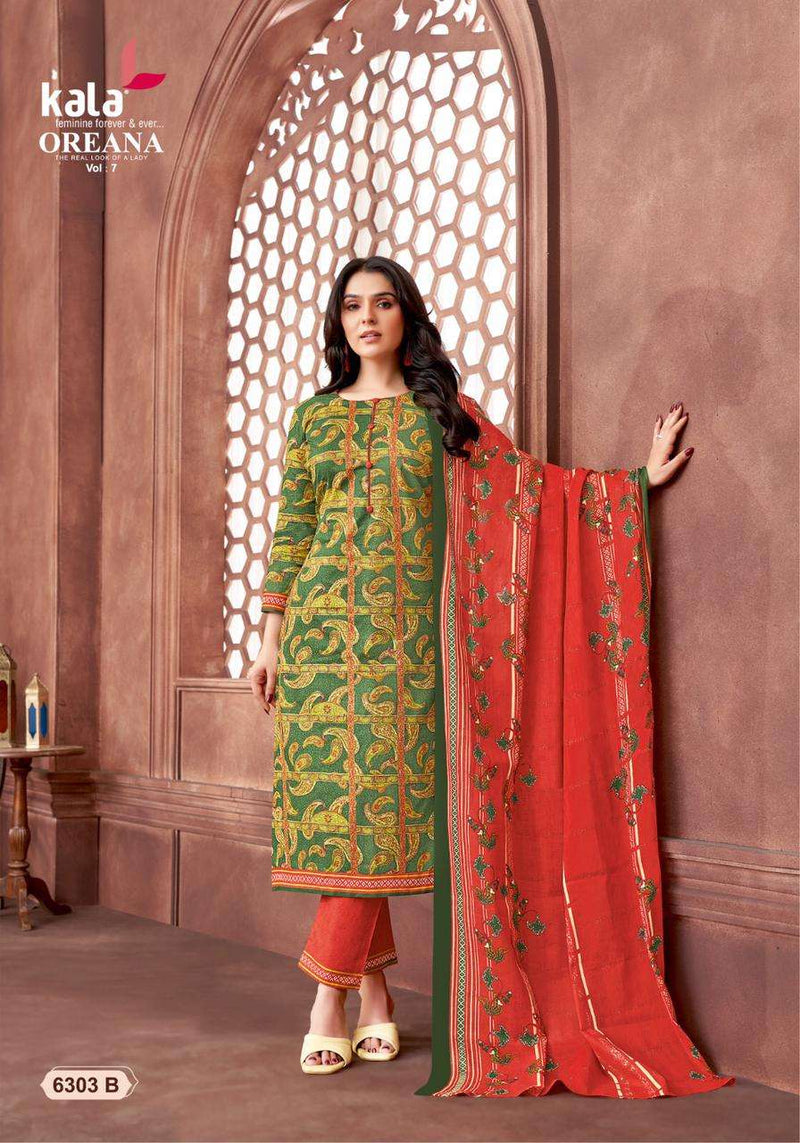 Kala Fashion Oreana Vol 7 Cotton Fancy Salwar Kameez