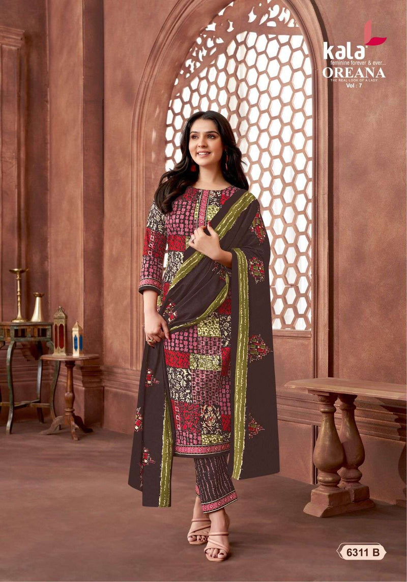 Kala Fashion Oreana Vol 7 Cotton Fancy Salwar Kameez