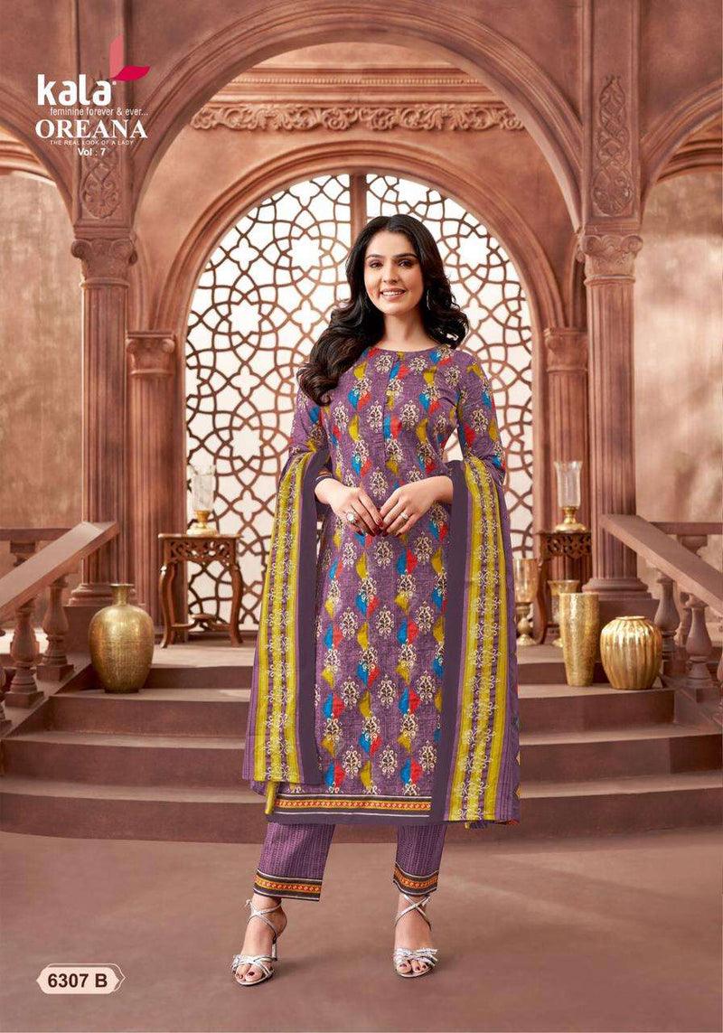 Kala Fashion Oreana Vol 7 Cotton Fancy Salwar Kameez