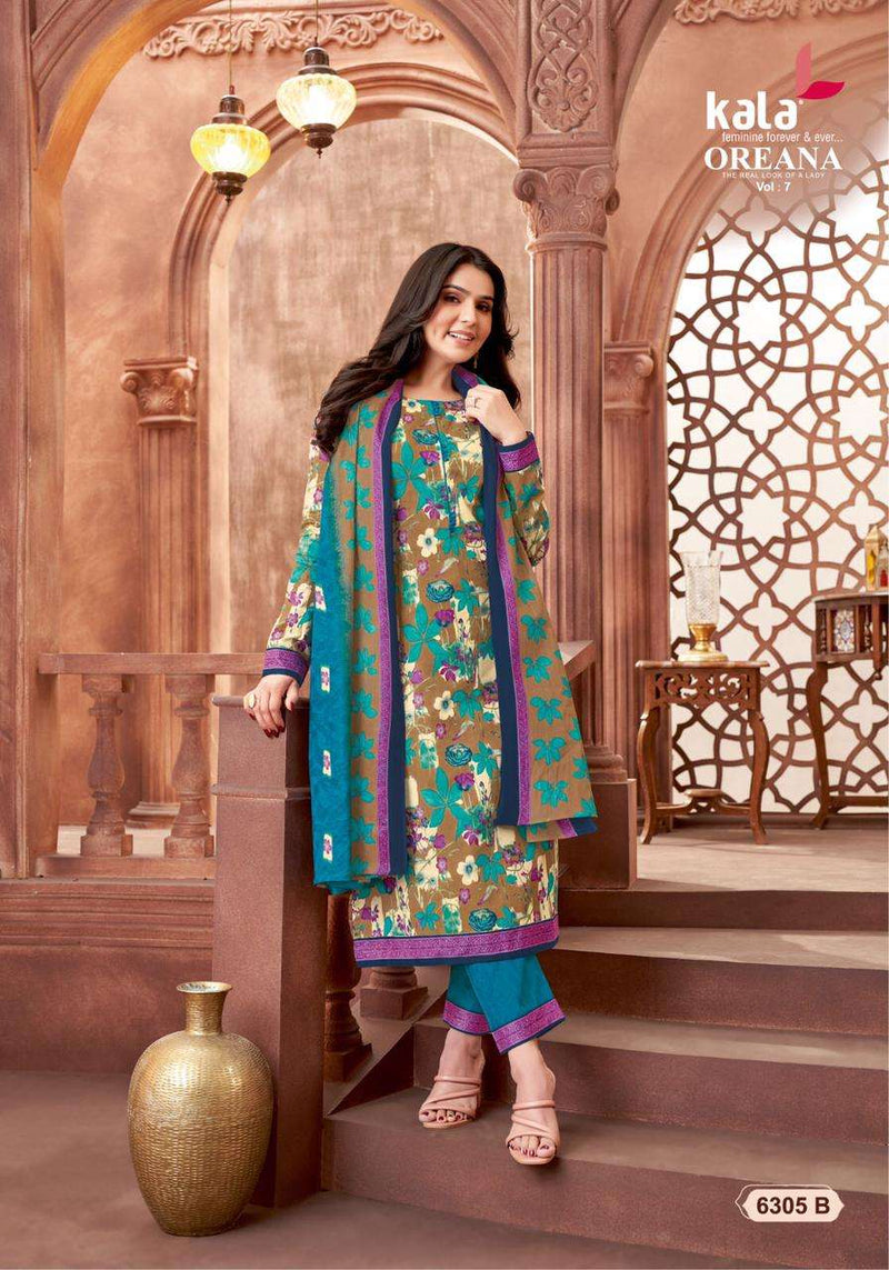 Kala Fashion Oreana Vol 7 Cotton Fancy Salwar Kameez